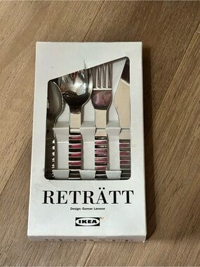 Rare Vintage IKEA Reträtt Cutlery Set | Brand New, Never Used. Post modern